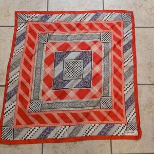Vintage Henri Valois Geometric Scarf